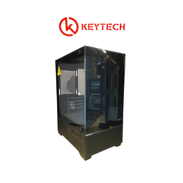 Keytech Robin View Dual Tempered MATX Case PC Chassis (Black)