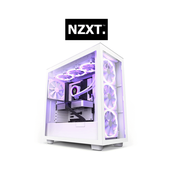 NZXT H7 Elite 2022 Premium ATX Mid-Tower PC Case (White)