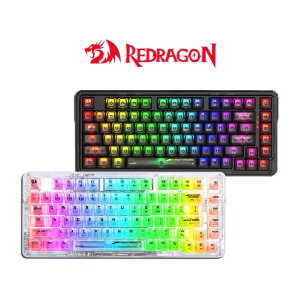 Redragon Elf Pro Wireless Crystal 75% Gasket Hot Swappable Mechanical Keyboard