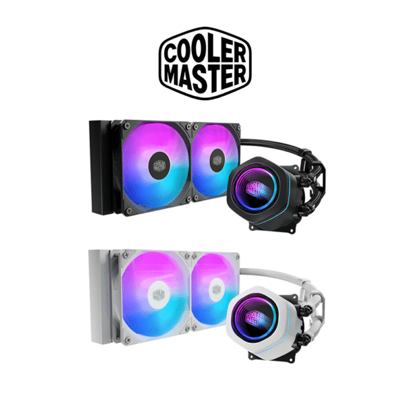 Cooler Master MasterLiquid Core Nex 240 ARGB AIO Liquid CPU Cooler (Black, White)