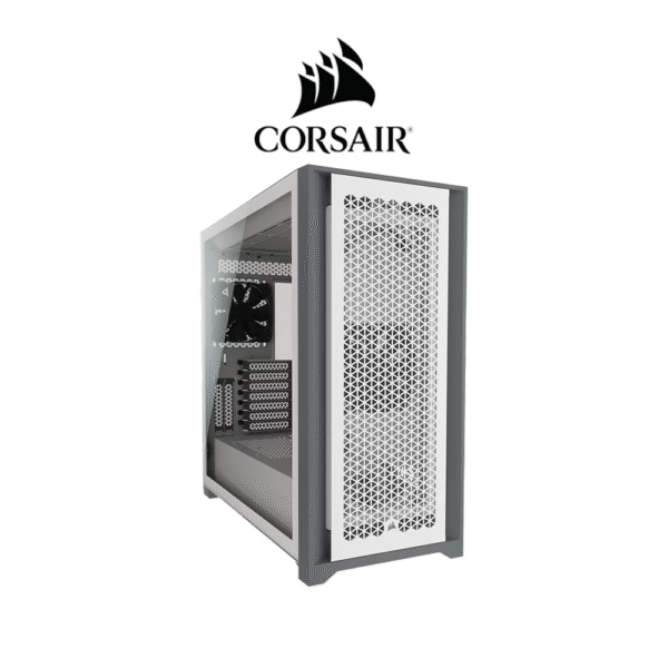 Corsair 5000D AIRFLOW Tempered Glass Mid-Tower ATX PC Case (White)
