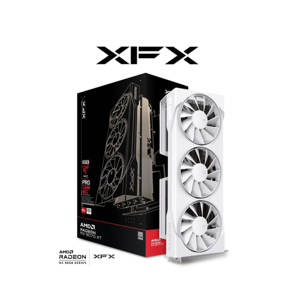 XFX Swift AMD Radeon RX 9070XT White Triple Fan Gaming Edition Video Card RX9070XT