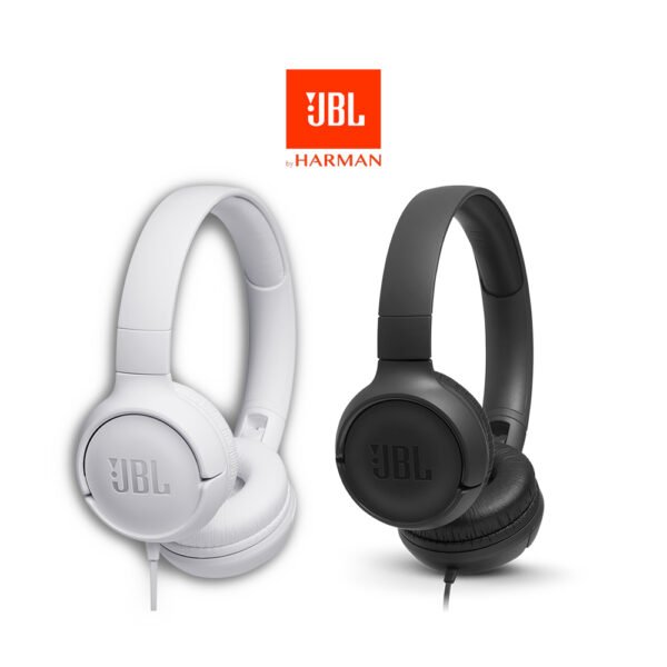 JBL Tune 500 Wired On Ear Headphones Headset Black | White