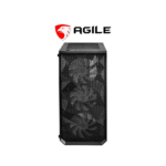 Agile NEST Tempered Glass with 4 RGB Fans MATX PC Case (Black) - Image 6