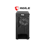 Agile NEST Tempered Glass with 4 RGB Fans MATX PC Case (Black) - Image 5