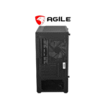 Agile PERYTON V2 Tempered Glass with 3 RGB Fans MATX PC Case (Black) - Image 3