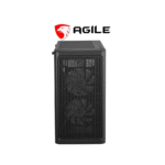 Agile PERYTON V2 Tempered Glass with 3 RGB Fans MATX PC Case (Black) - Image 2