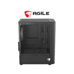 Agile PERYTON V2 Tempered Glass with 3 RGB Fans MATX PC Case (Black) - Image 4