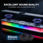 Redragon GS515 Neo Wireless Bluetooth | Wired Dual Mode Connection RGB Soundbar Speaker - Image 3