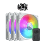 Cooler Master Sickleflow 120 ARGB 3 in 1 Kit With New Silent Driver IC Case Fan (White Edition)