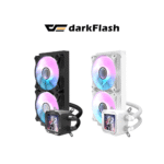 DarkFlash DV240S LCD Display Liquid CPU Cooler (Black, White)
