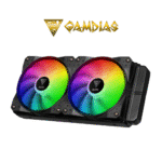 Gamdias Aura GL240 All-in-One RGB Liquid CPU Cooler (Black) - Image 2