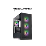 Tecware Nexus Pro ATX Tempered Glass with 4 ARGB Fans PC Case (Black)