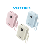 Vention Velo 20000mAh 22.5W Power Bank with Built-In Detachable USB-C Cable CCC Certified (FKBN0-C, FKBP0-C, FKBL0-C)