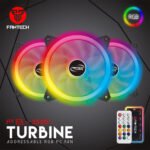 Fantech Turbine FB-301 RGB 3 in 1 Kit with Hub and Remote Control Case Fan