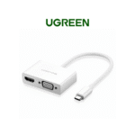 UGREEN Type C To HDMI+VGA Converter (White) (MM123/30843)