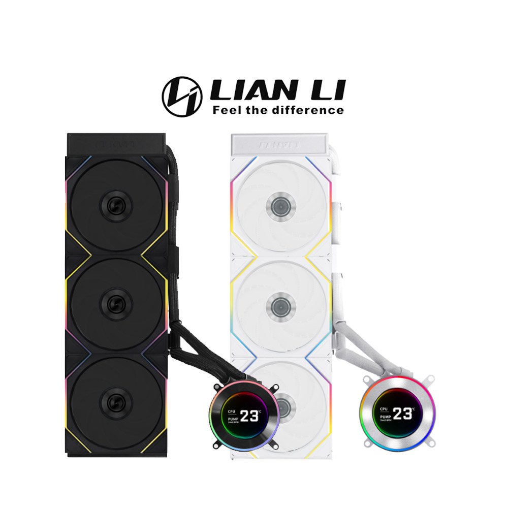 hs2LCD-c360 1 Lian li HydroShift II LCD C 360MM AIO Liquid Cooler Black | White - Image 1